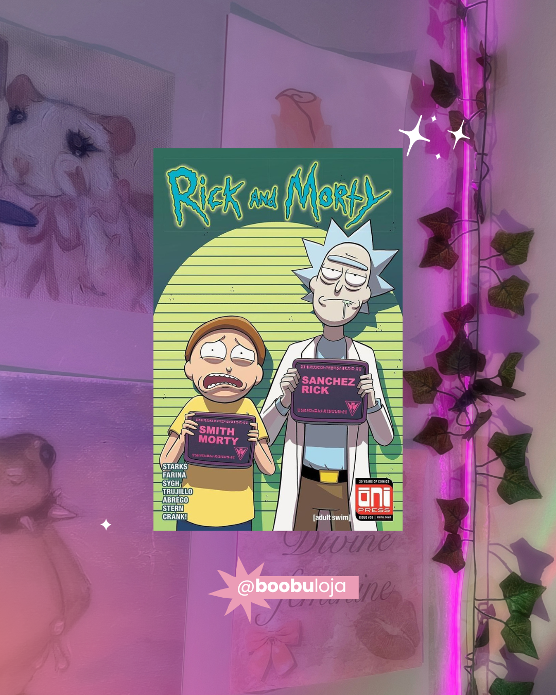 Rick and Morty placa