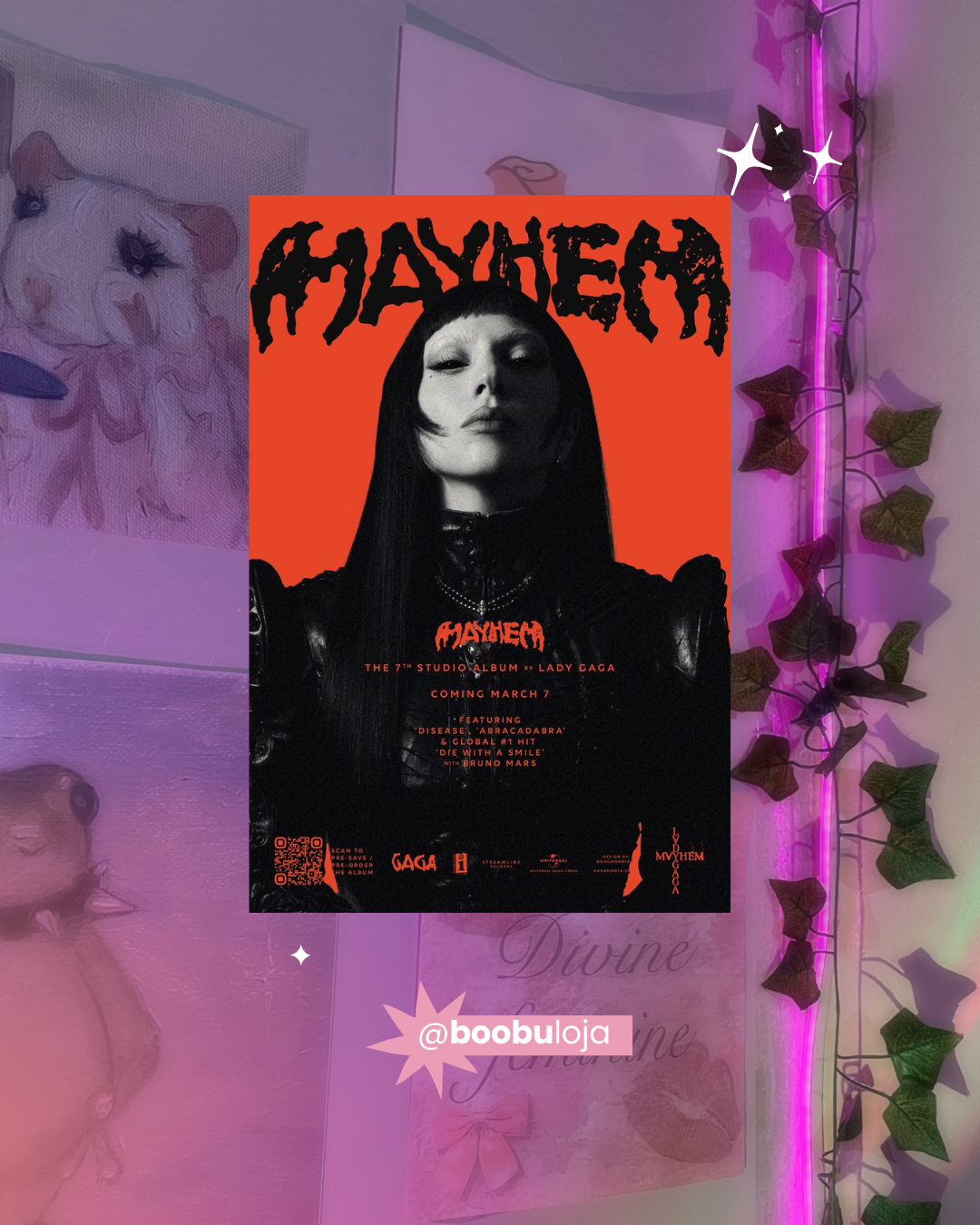 Placa Lady Gaga Mayhem