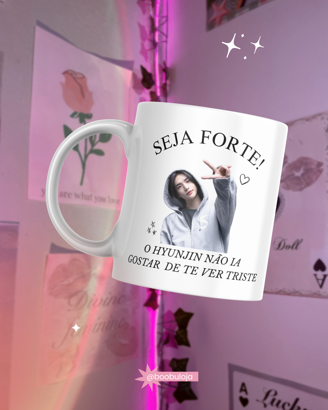 Caneca motivacional KPOP