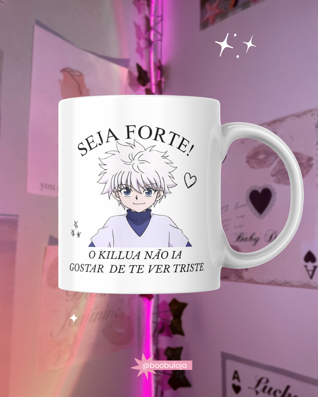 Motivacional Killua caneca