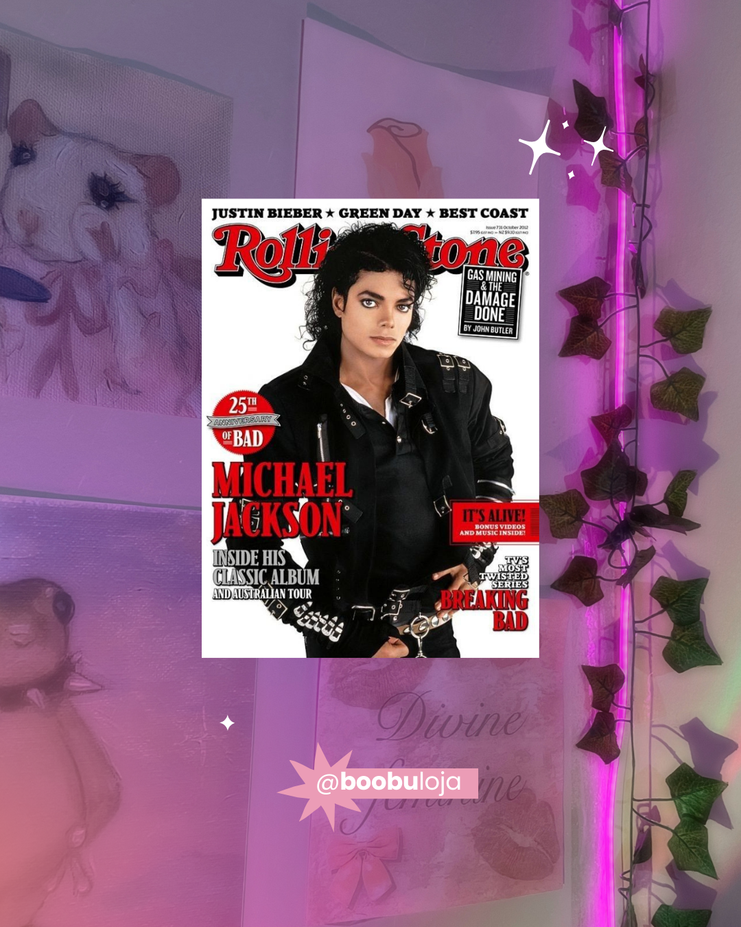 Placa Michael Jackson Rolling Stones