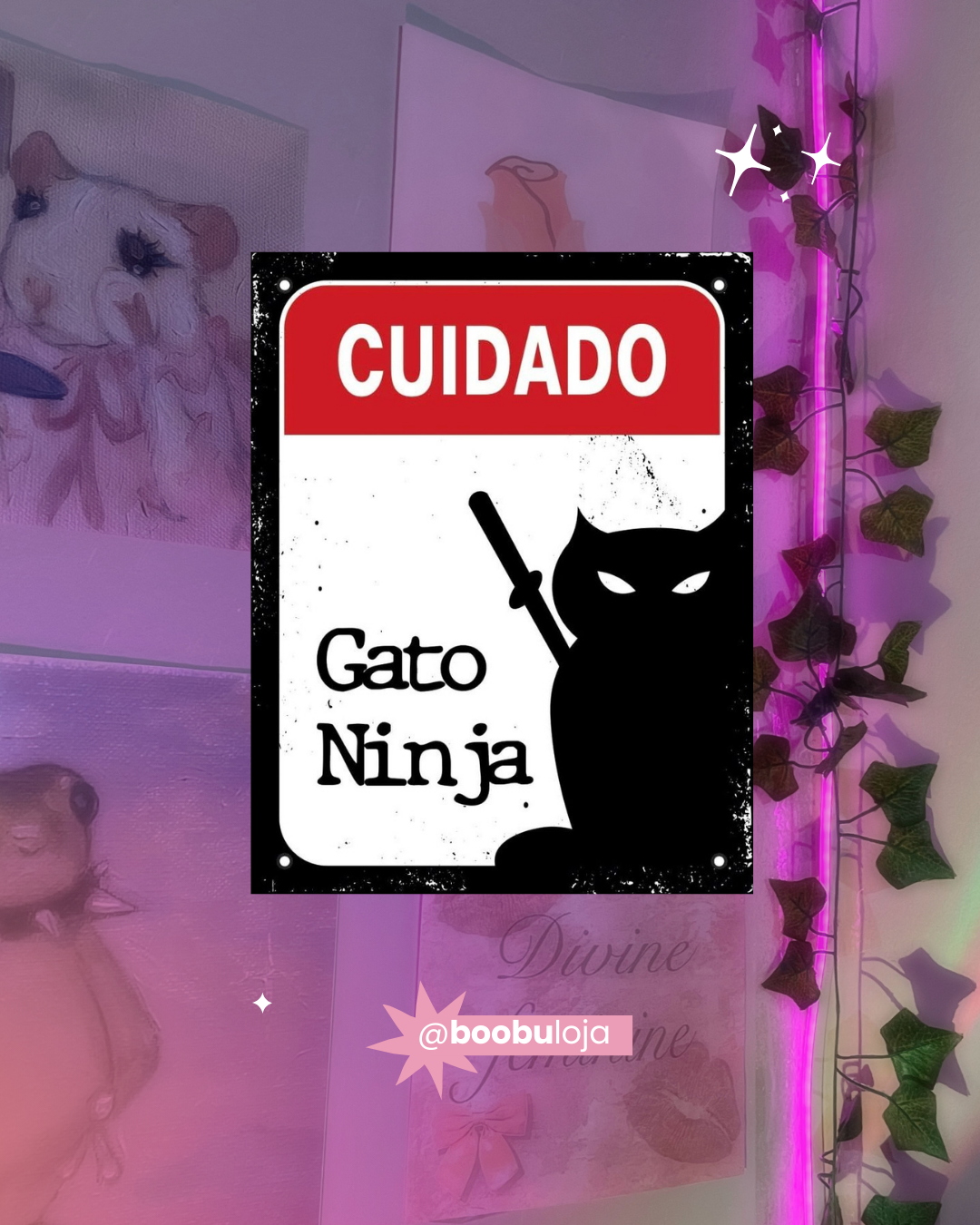 Placa Gato ninja