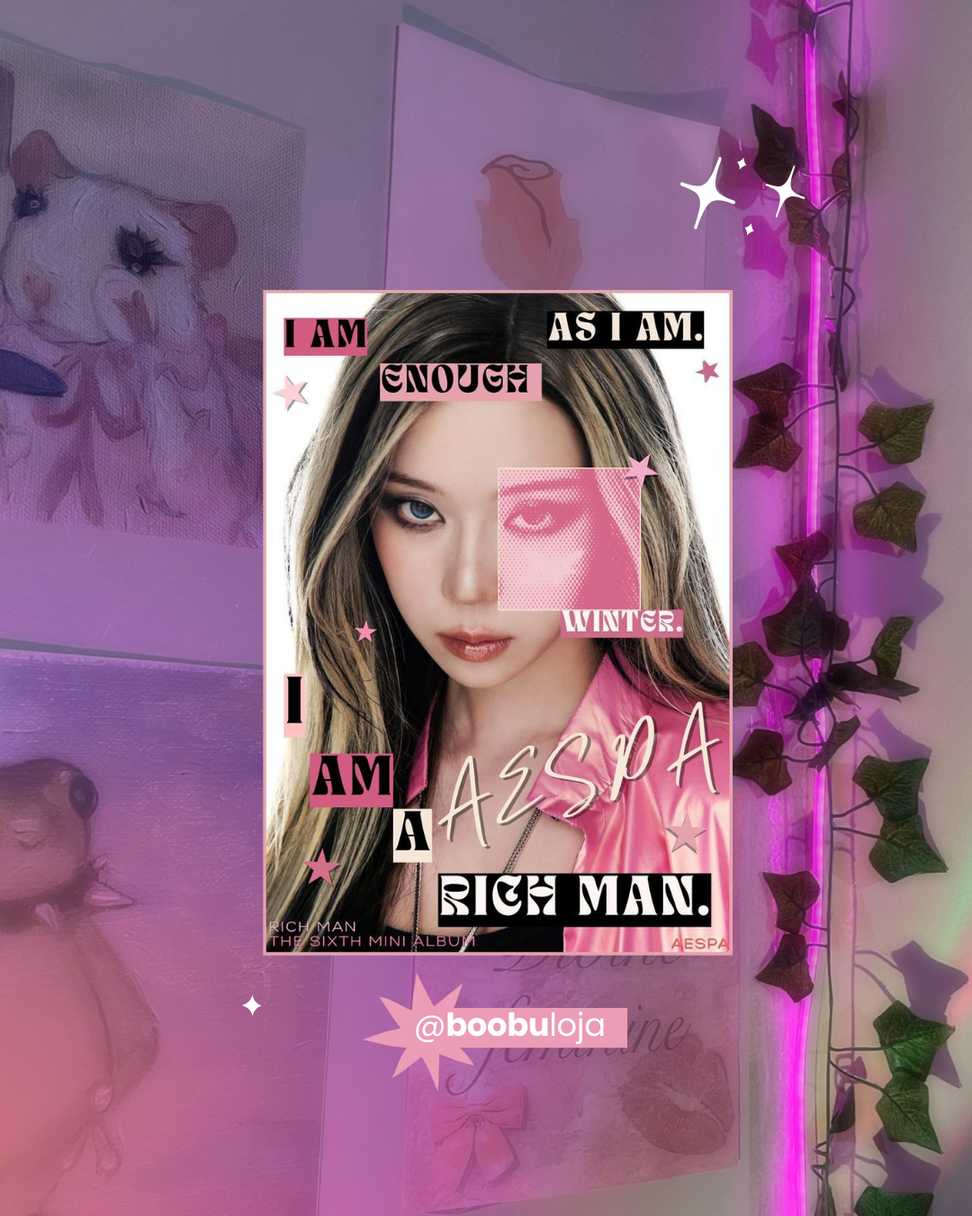 Placa Winter i am a rich man