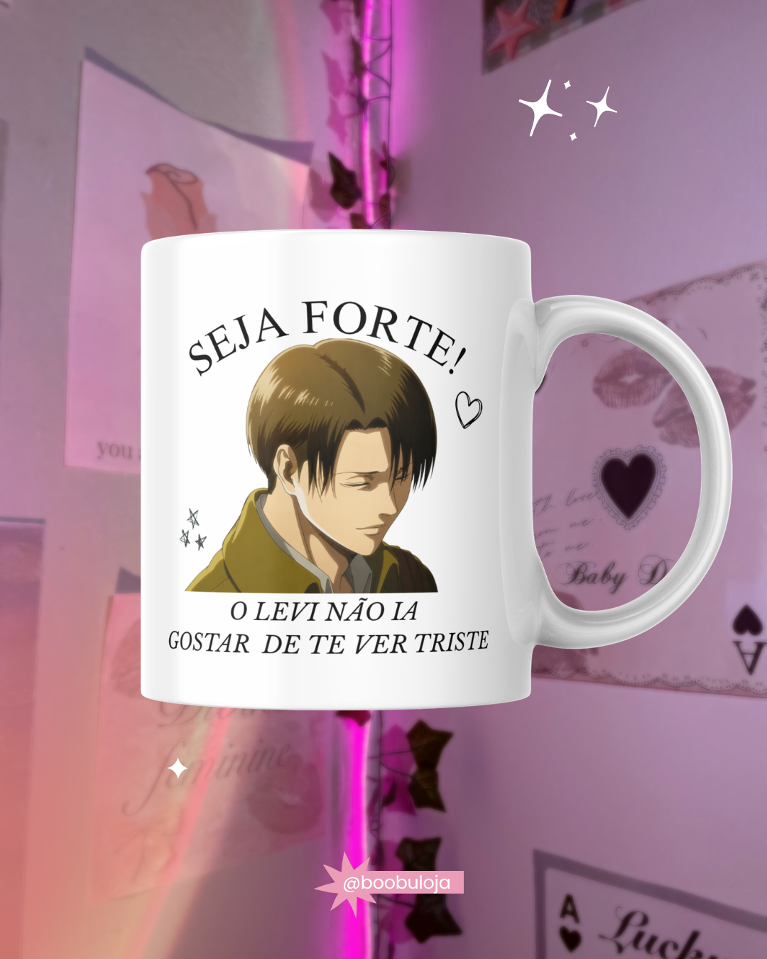 Motivacional ATTACK ON TITAN caneca