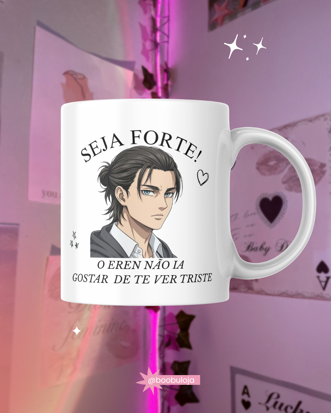 Motivacional ATTACK ON TITAN caneca