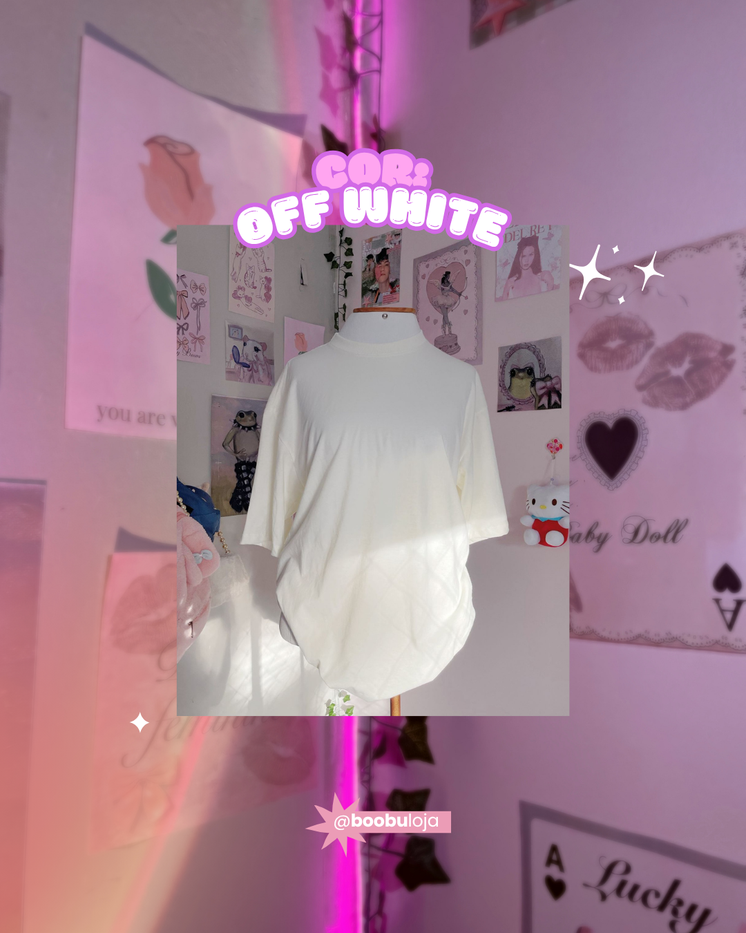 Camisa Oversized personalizável