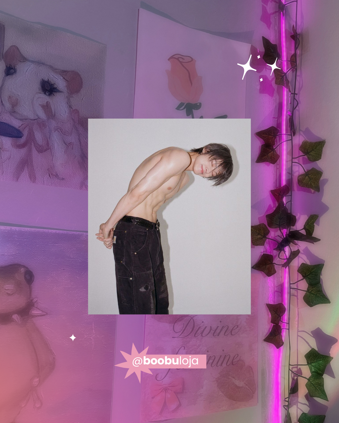 Placa Yeonjun sorrindo no labels