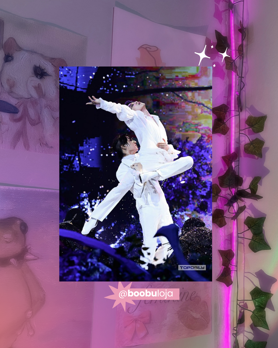 Placa Jikook Black Swan