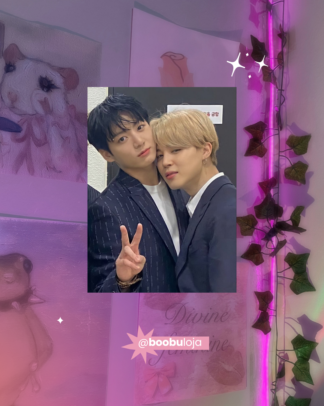 Placa Jikook terno