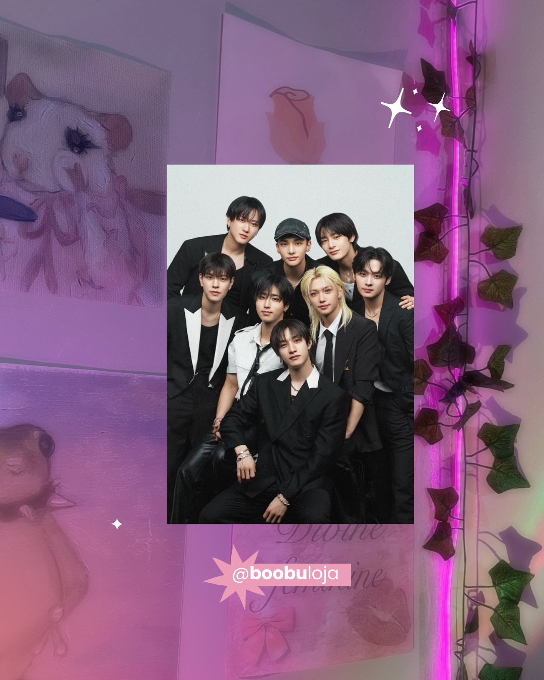 Placa Stray Kids terno