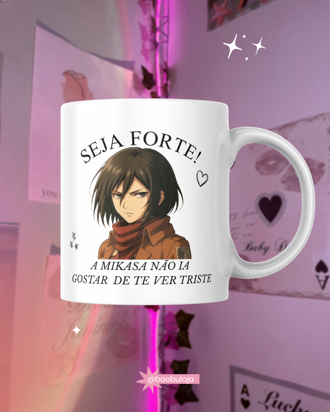 Motivacional ATTACK ON TITAN caneca