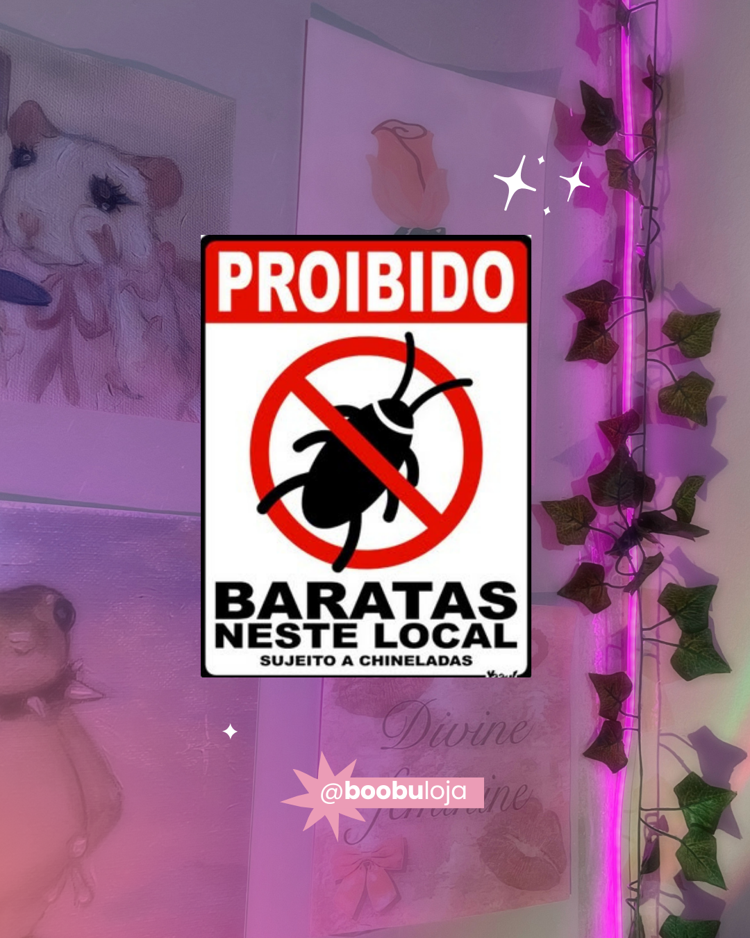 Placa proibido baratas
