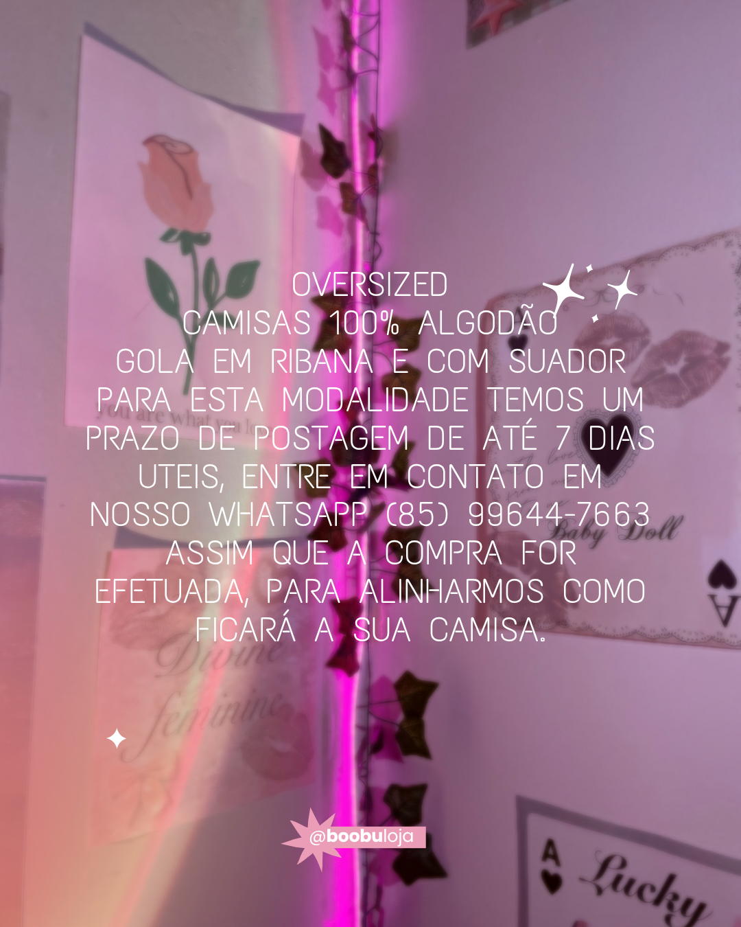 Camisa Oversized personalizável