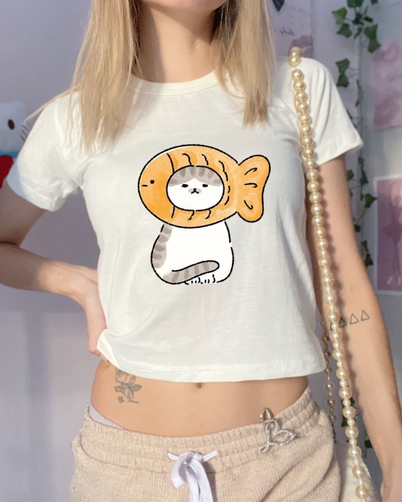 Gatinho Taiyaki Baby Tee