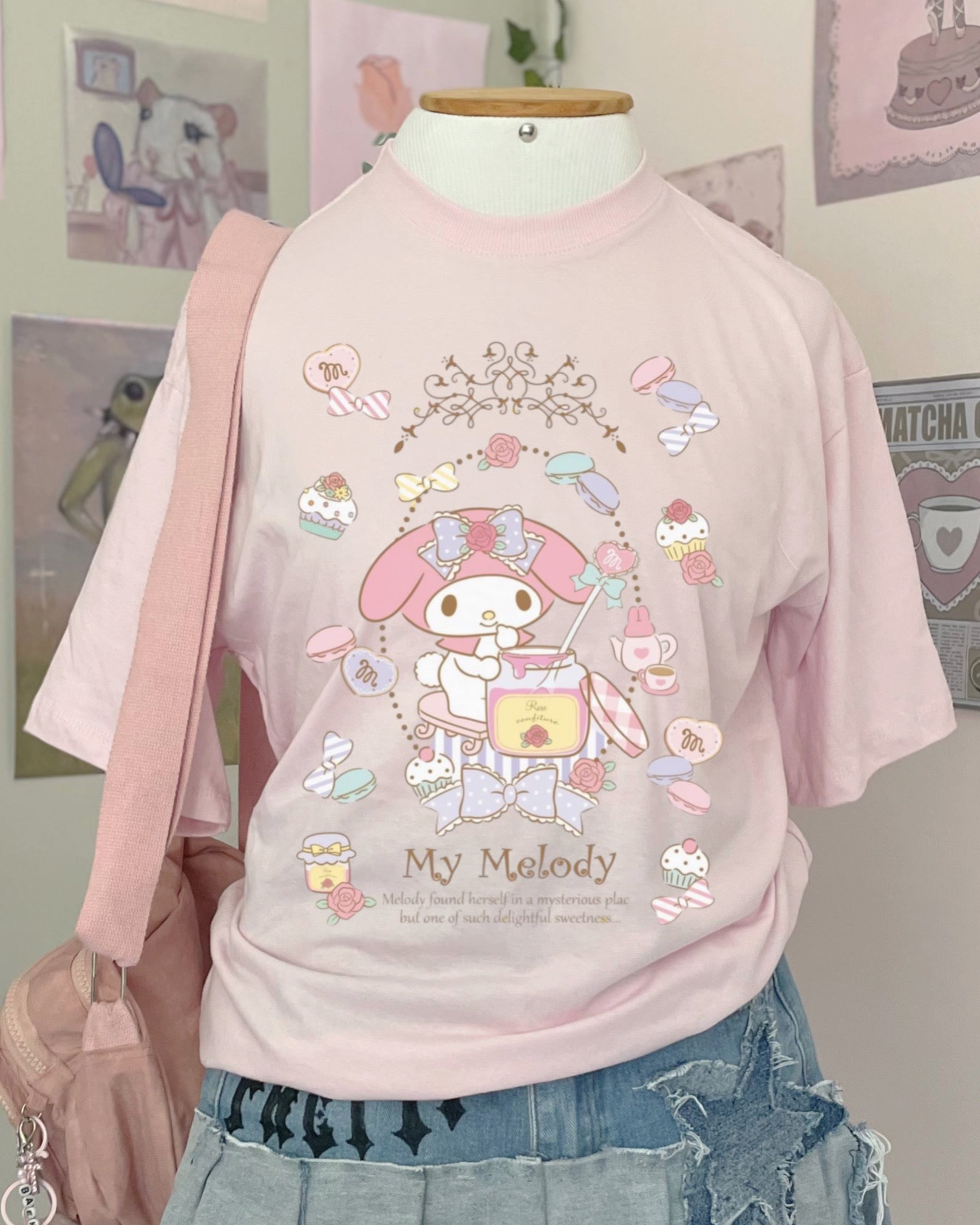 Oversized My Melody do potinho rosa