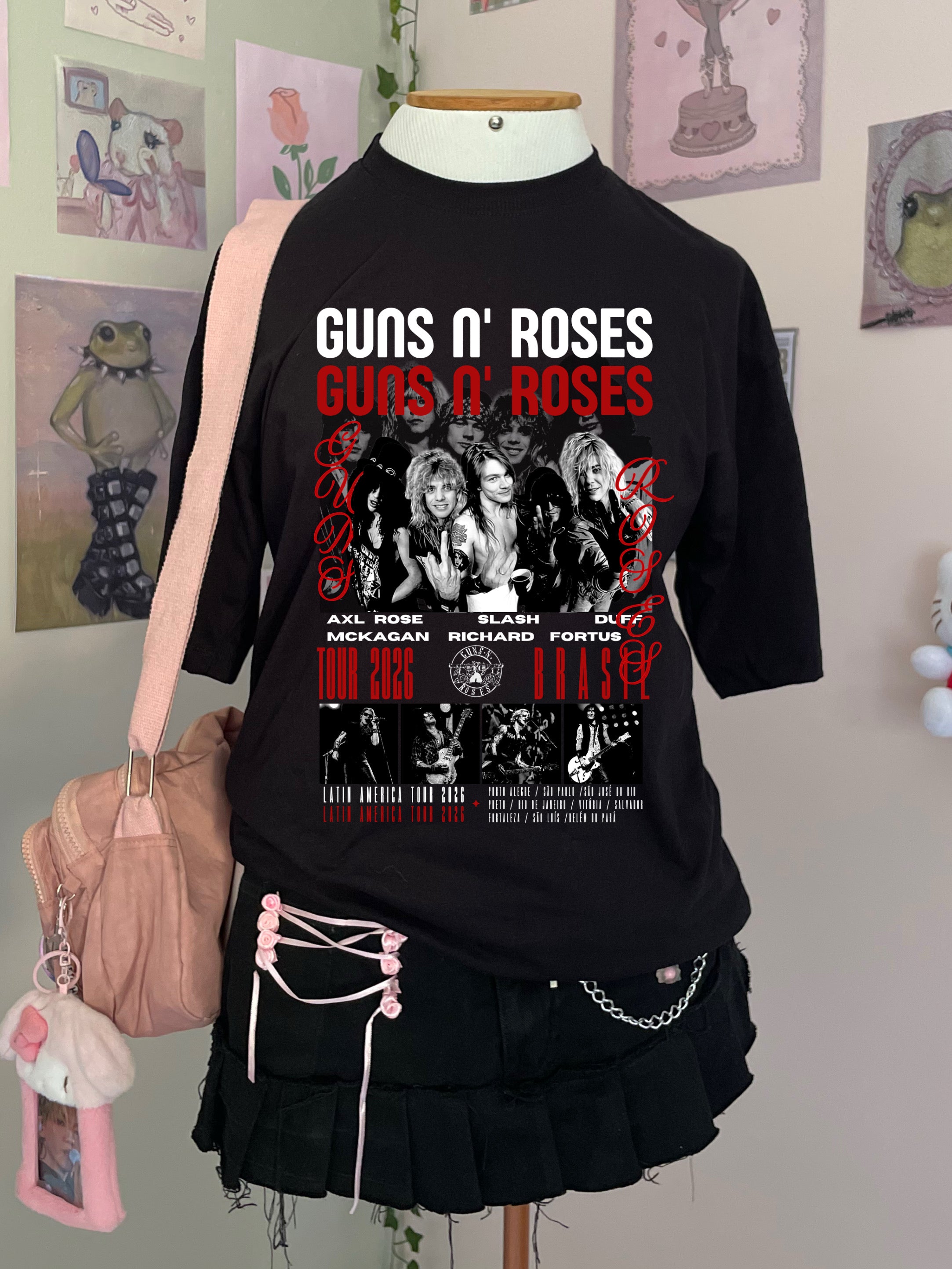 Camisa Guns n' Roses Oversized