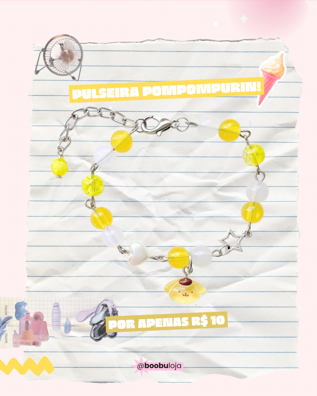 Pulseira Pompompurin