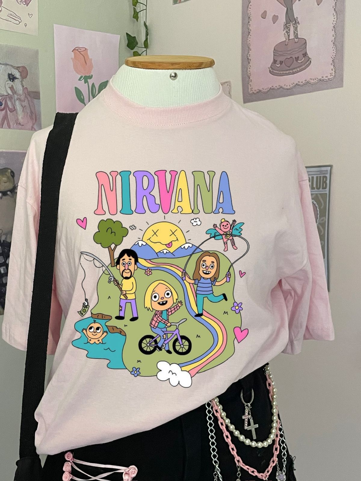 Oversized Nirvana rosa