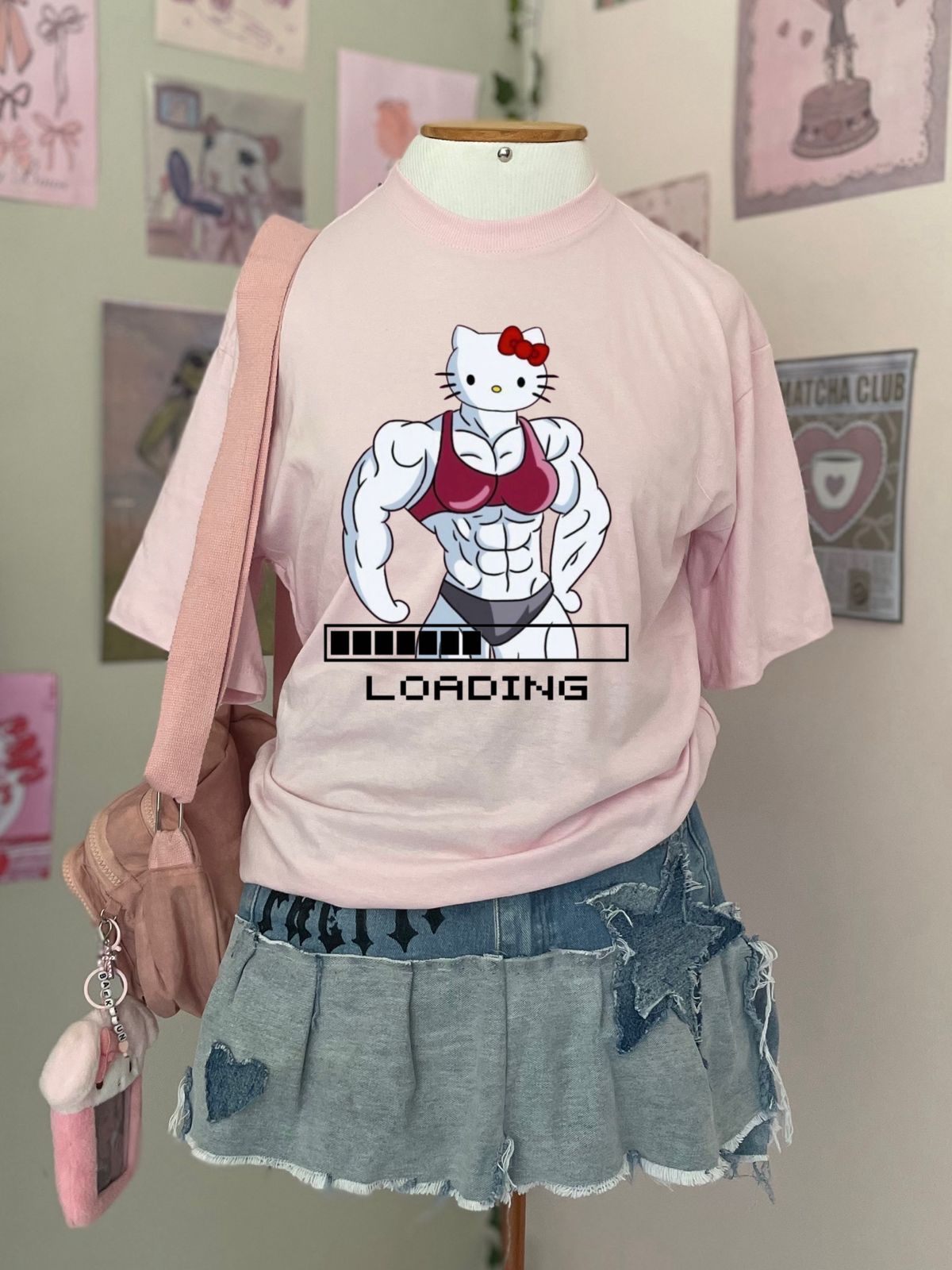 Hello Kitty maromba oversized rosa