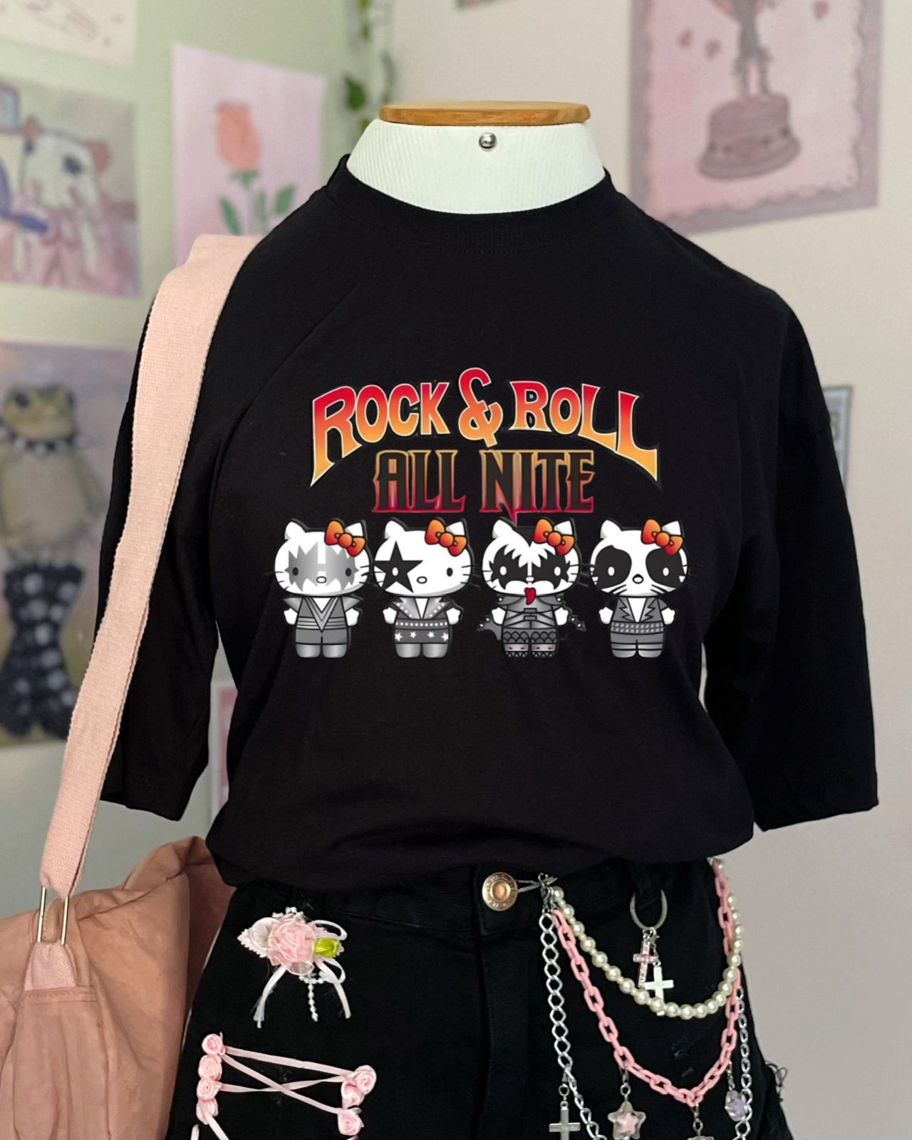 All Nite Hello Kitty rock Oversized
