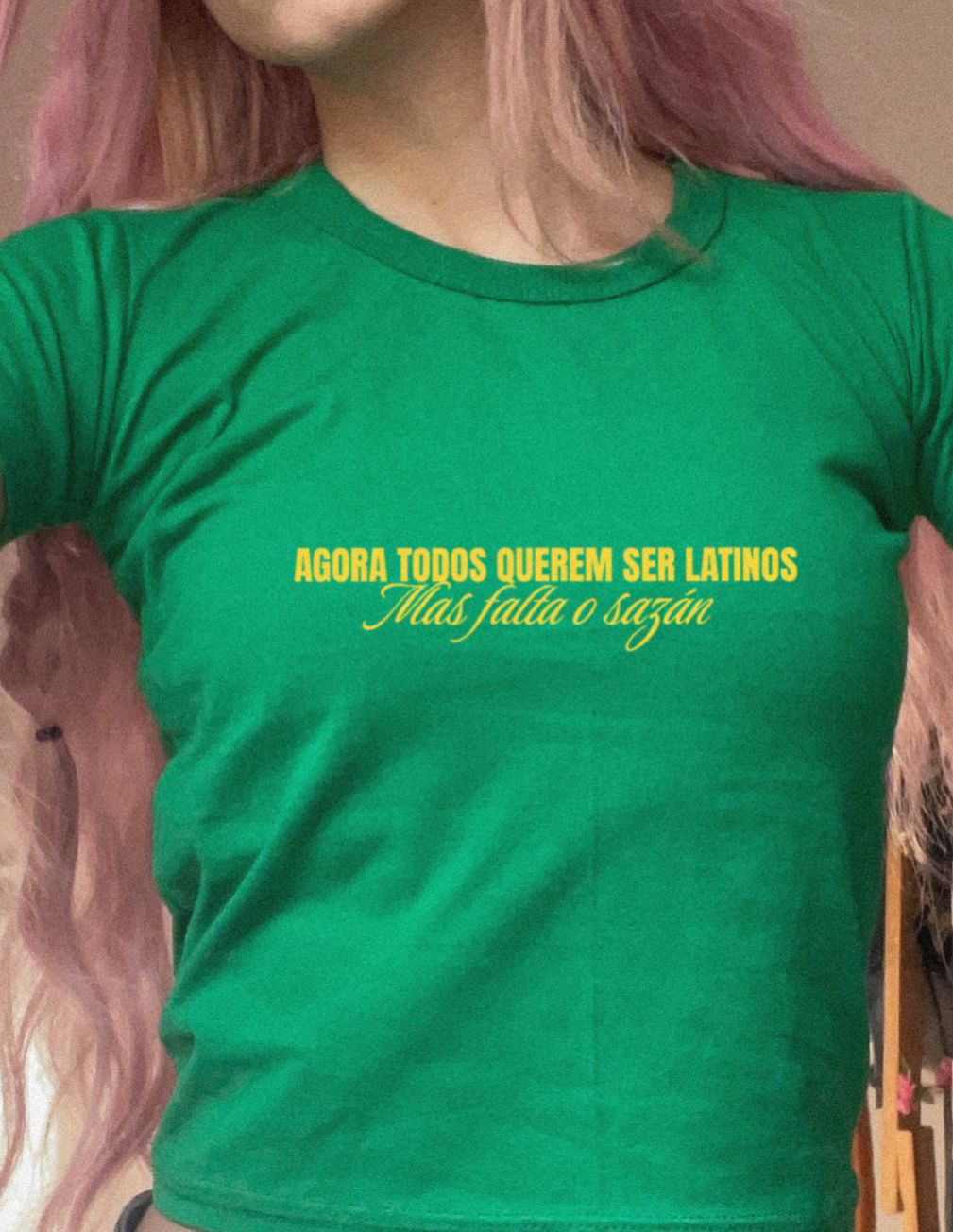 Agora todos querem ser latinos baby tee