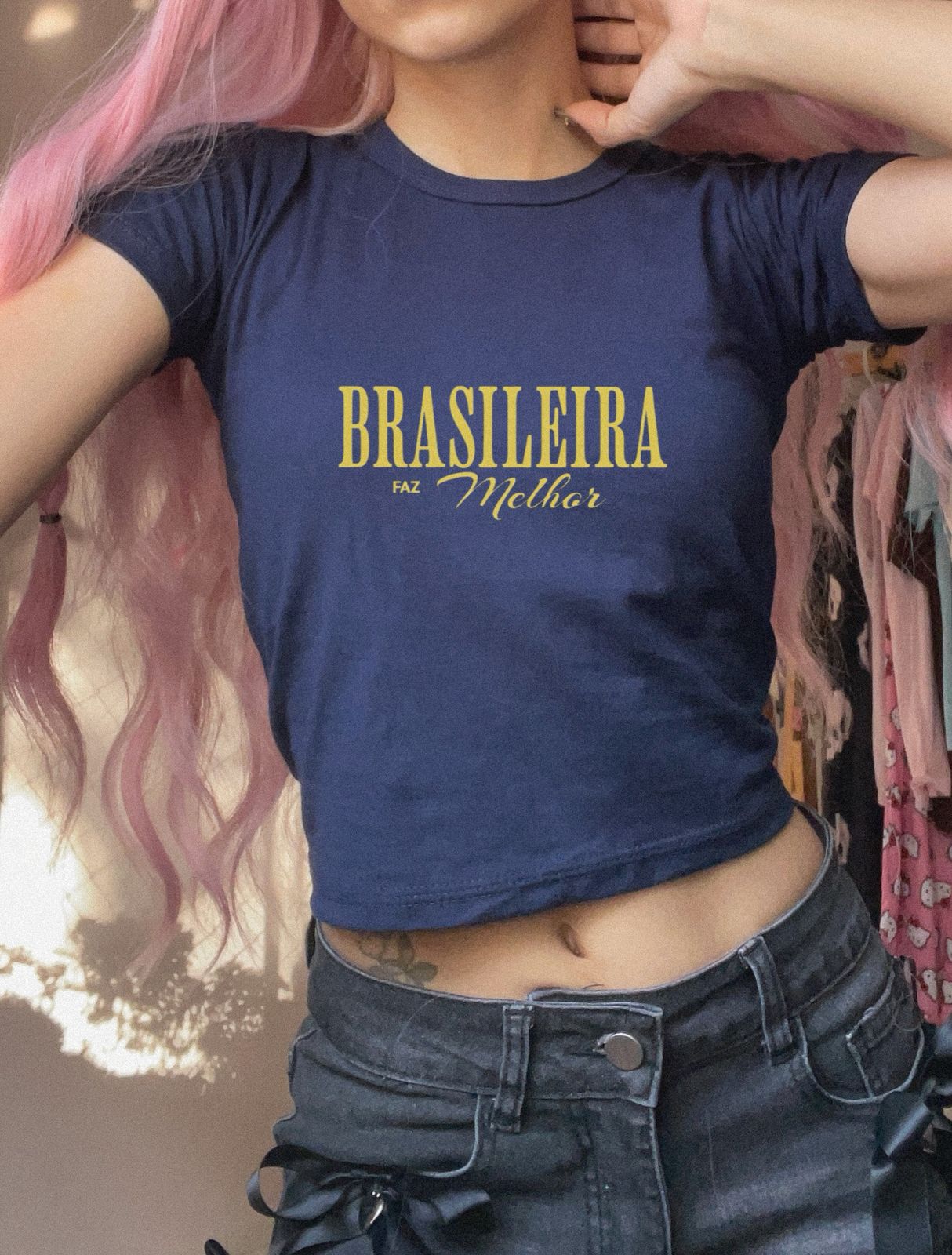 Brasileira faz melhor baby tee
