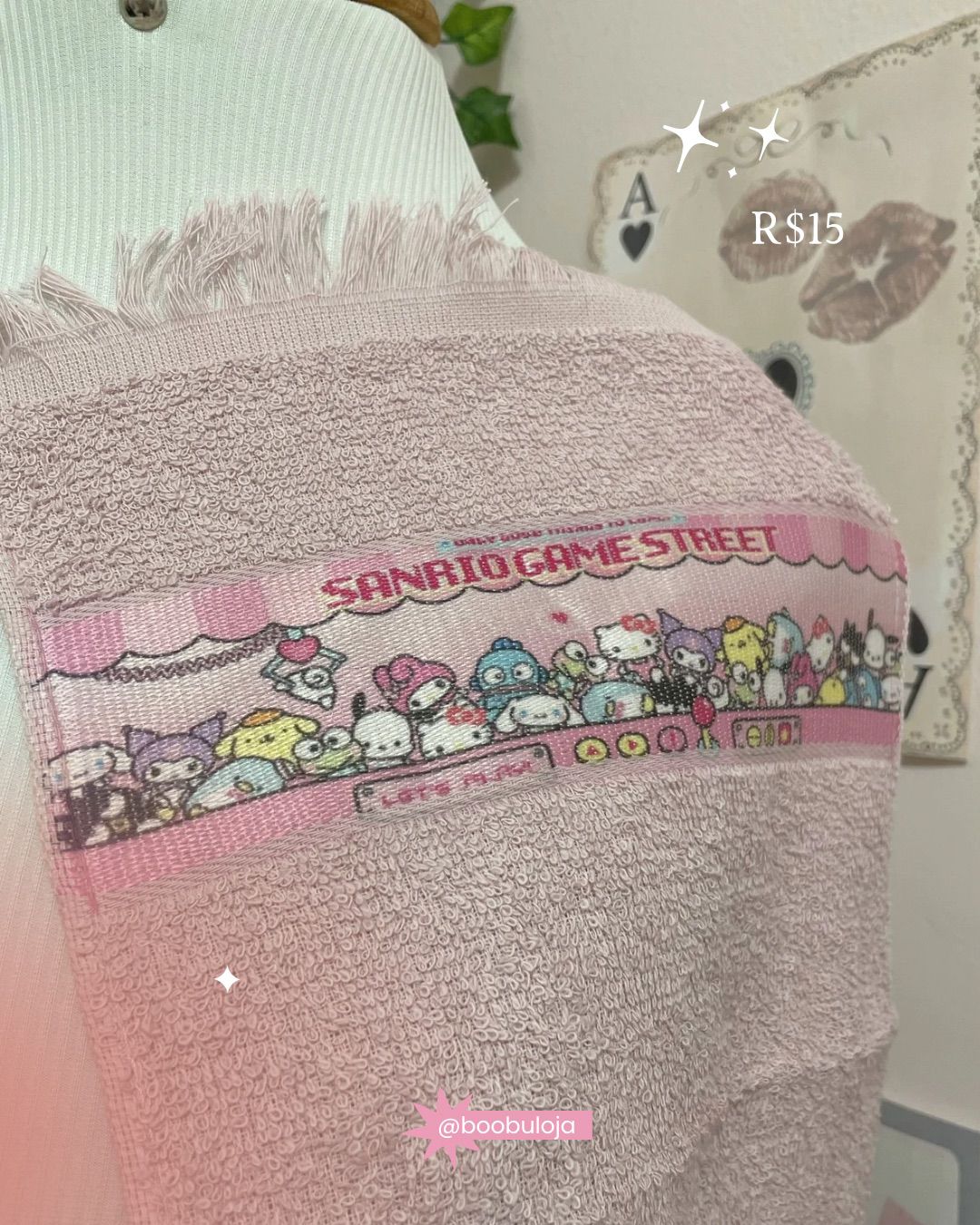 Toalha de rosto sanrio / diversos