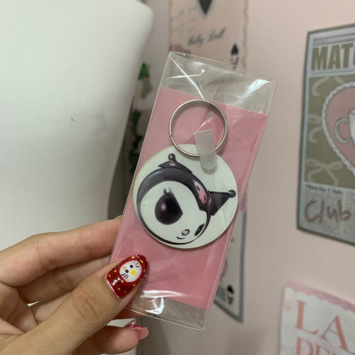 chaveiro Kuromi cabeção  / diversos