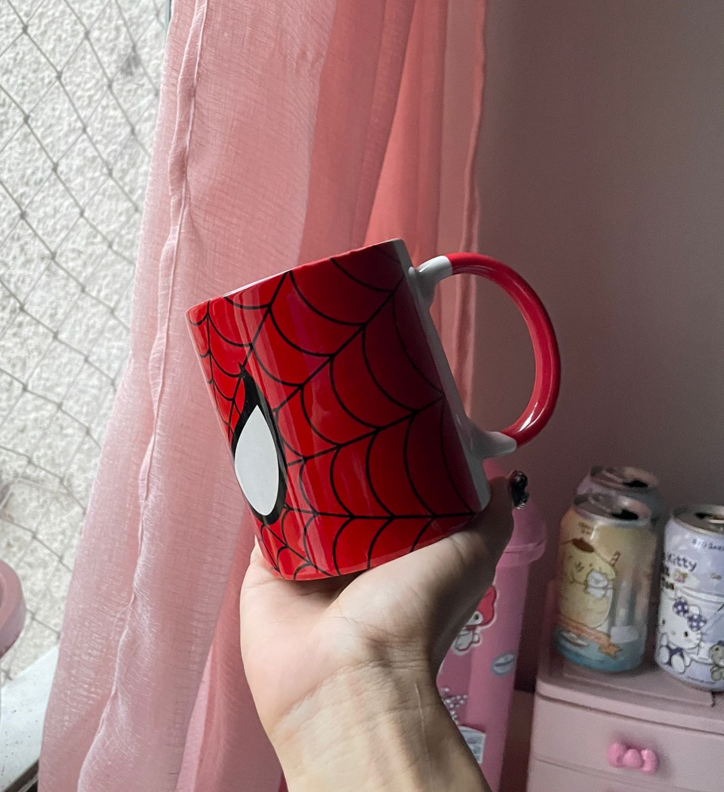 Caneca spider vermelha