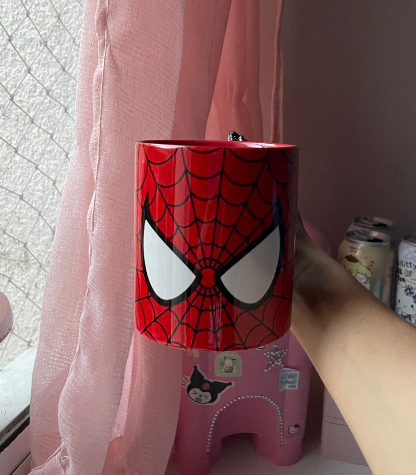 Caneca spider vermelha