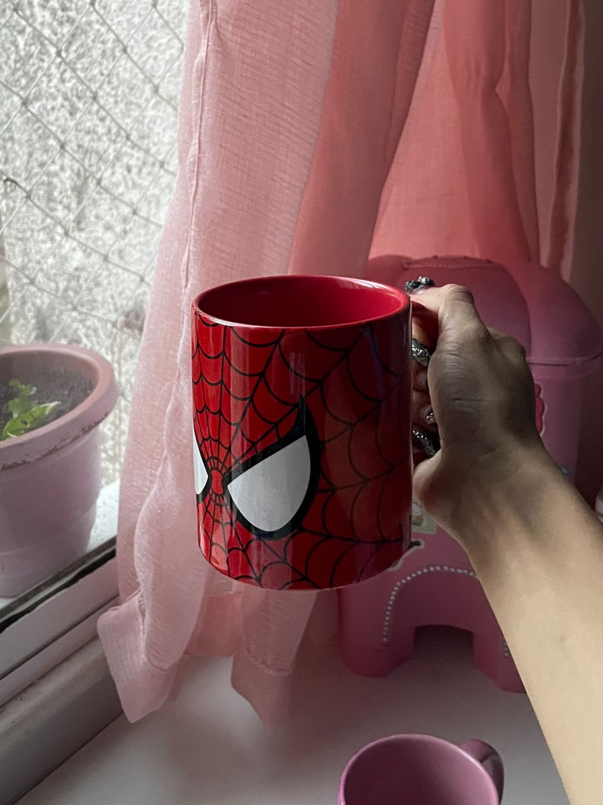 Caneca spider vermelha