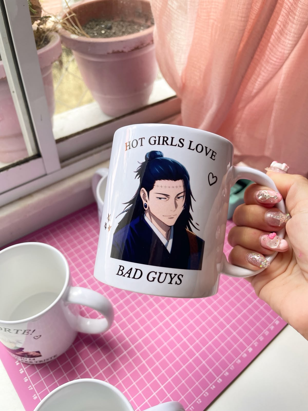 Caneca Hot girls love bad guys Kenjaku