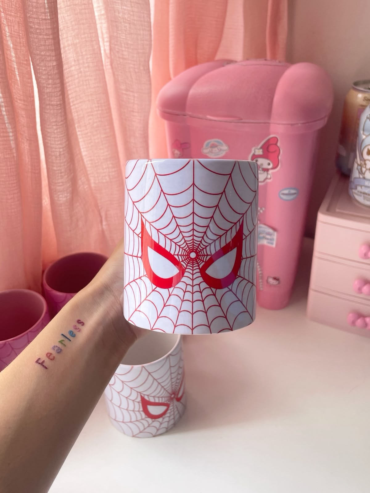 spider caneca branca