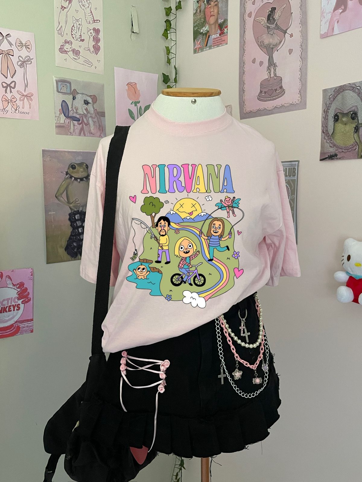 Oversized Nirvana rosa