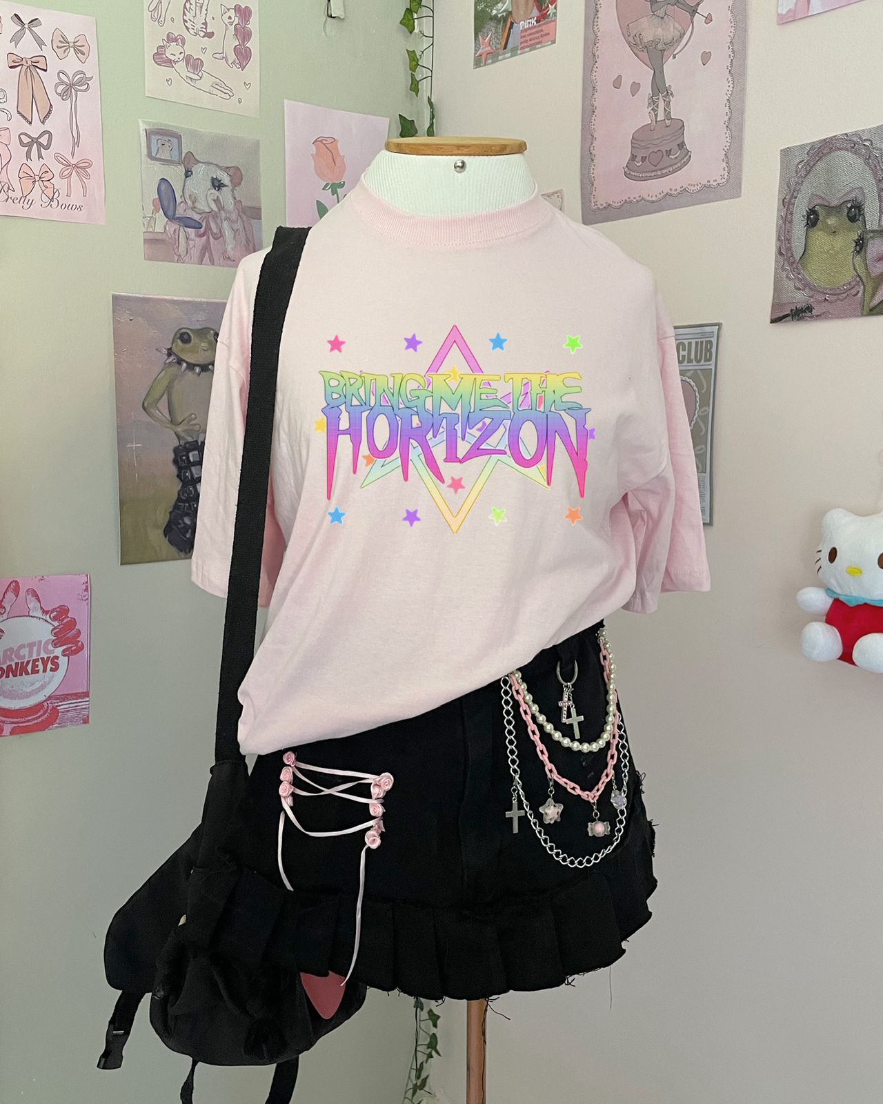 Oversized rosa Bring me the horizon