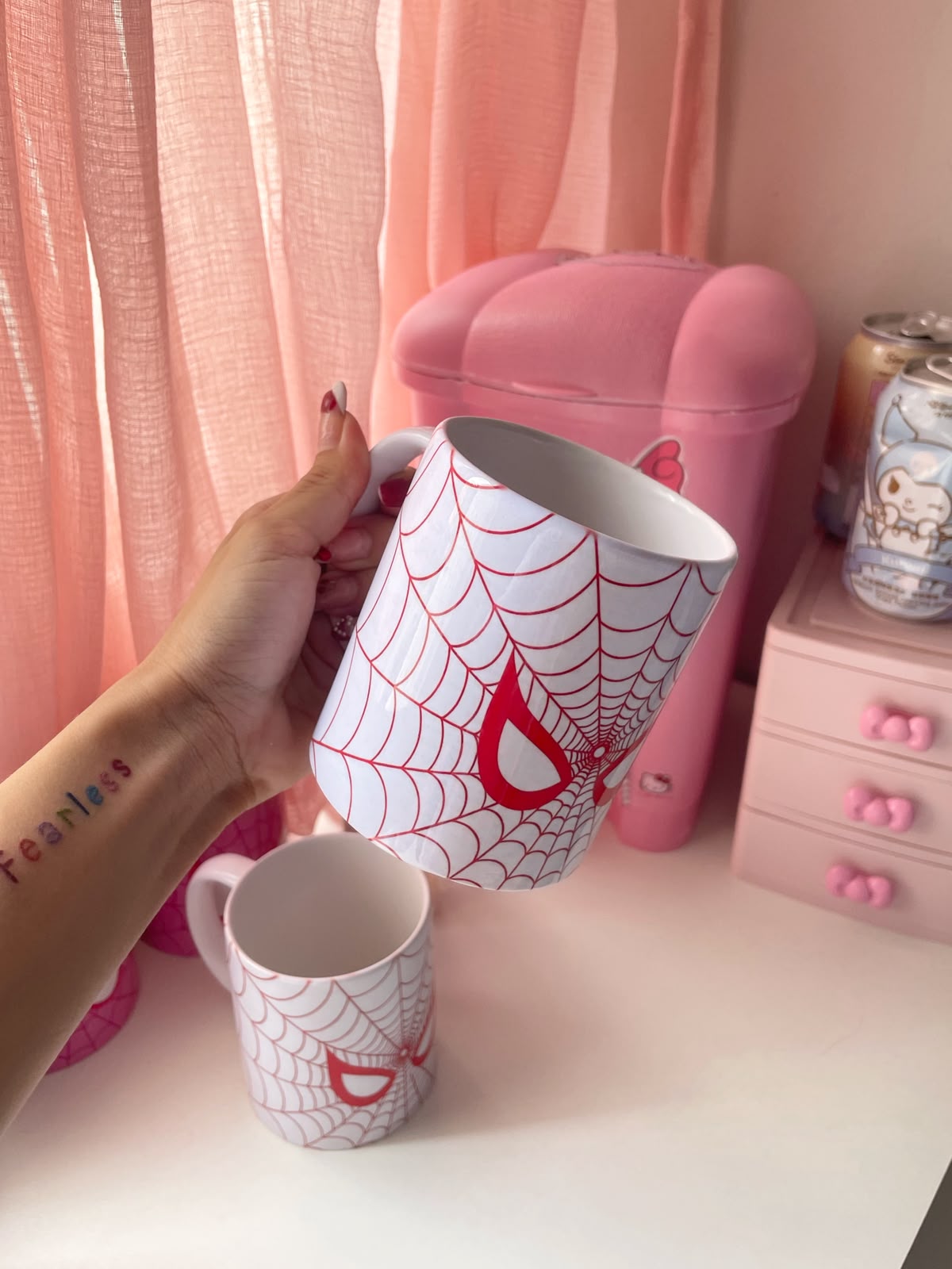 spider caneca branca
