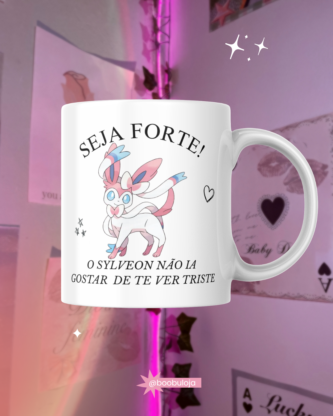 Caneca motivacional sylveon