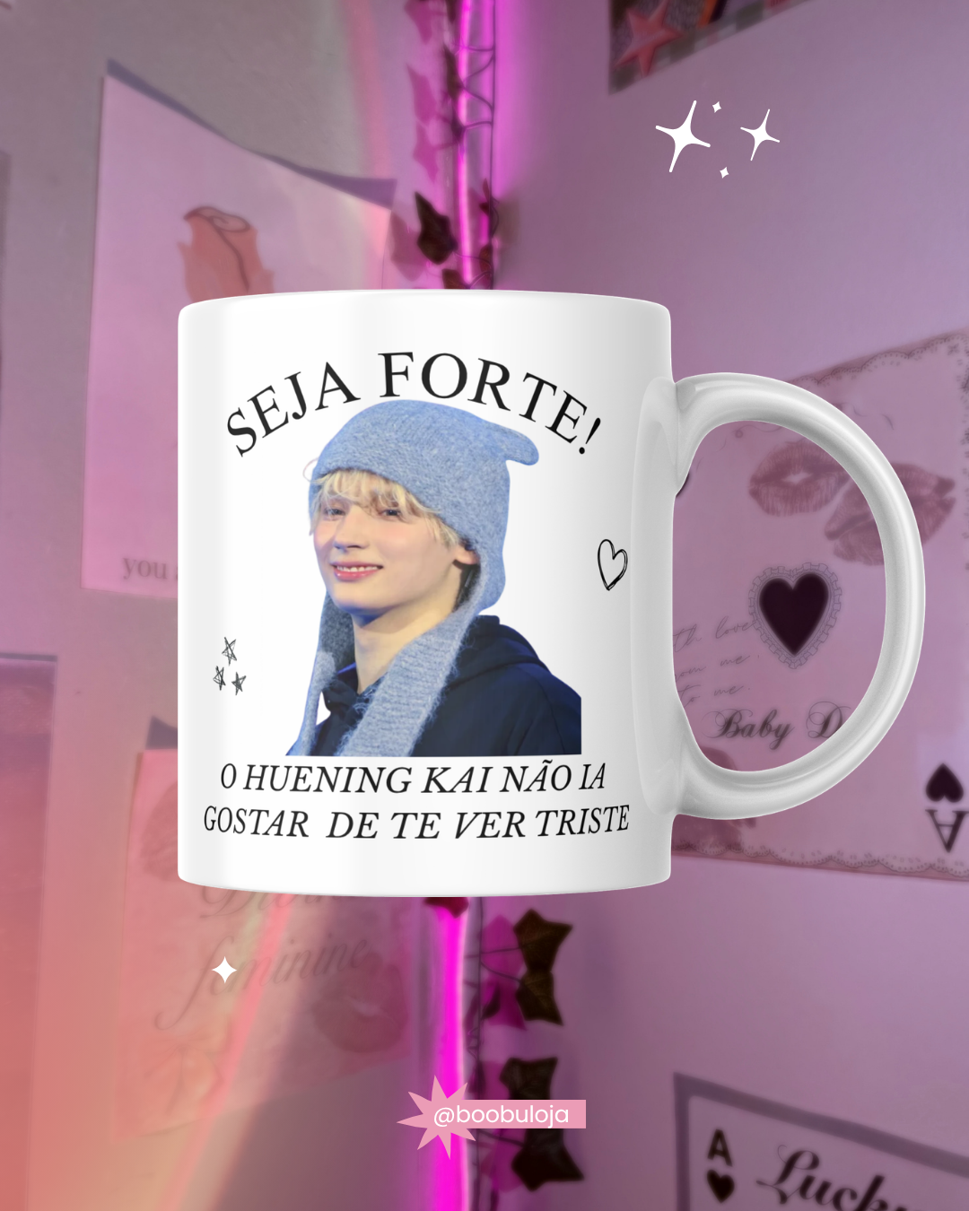 Caneca motivacional huening kai