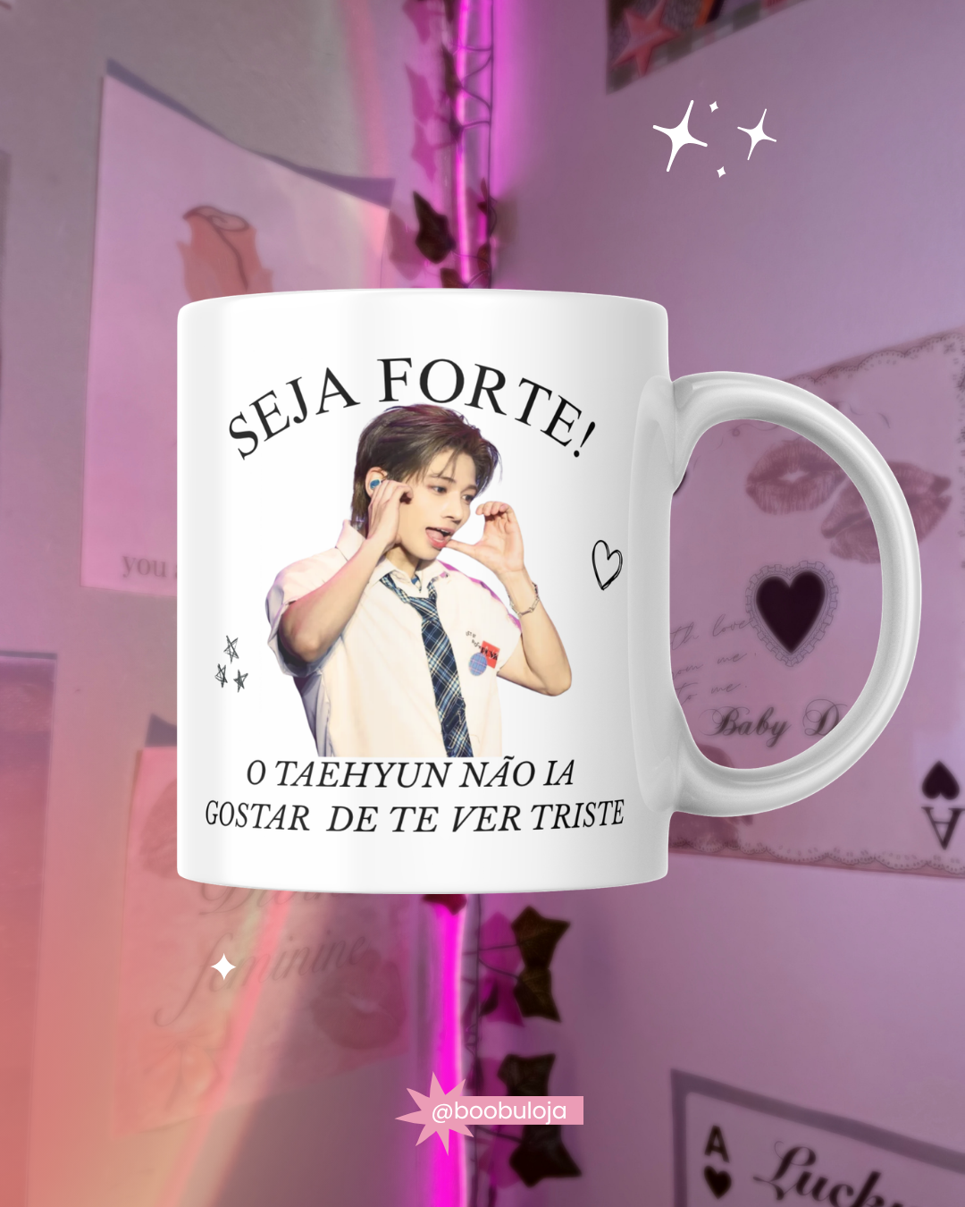 Caneca motivacional taehyun