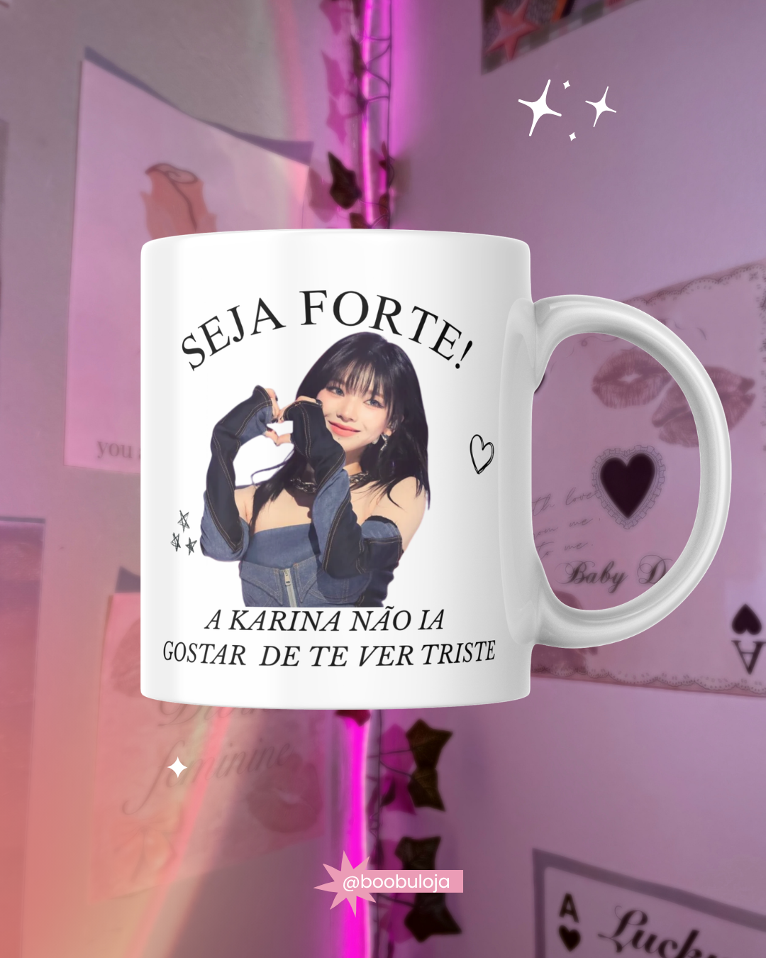 Caneca motivacional karina