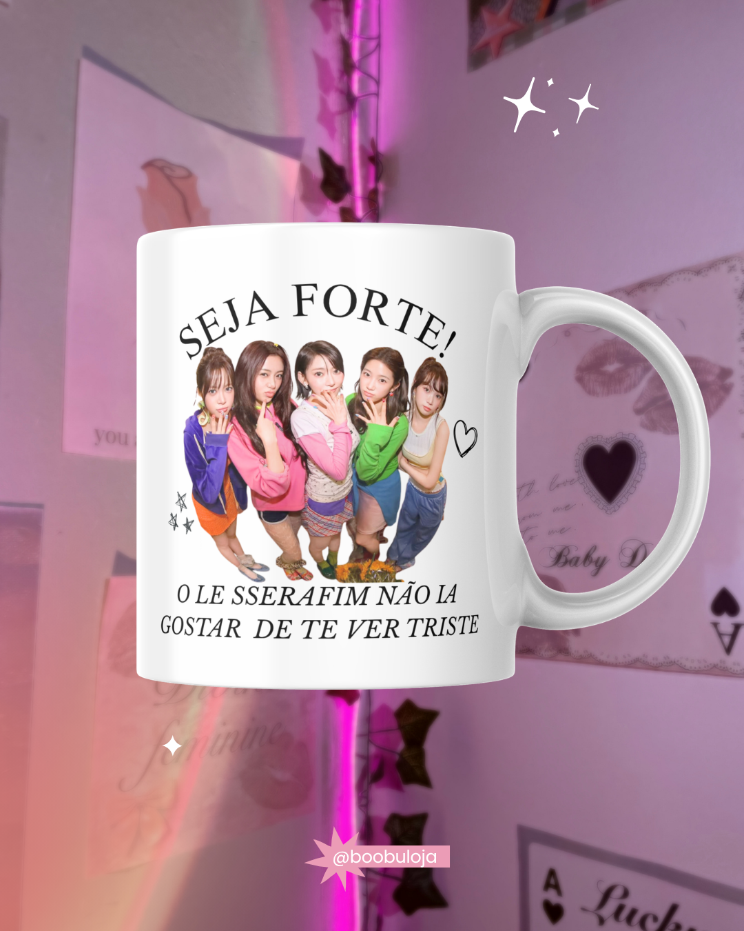 Caneca motivacional le sserafim