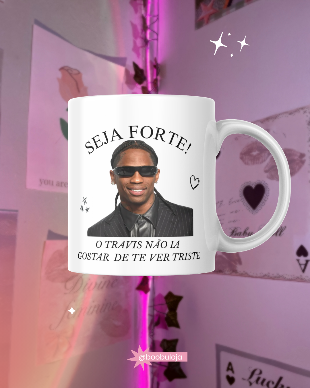Caneca motivacional travis scott