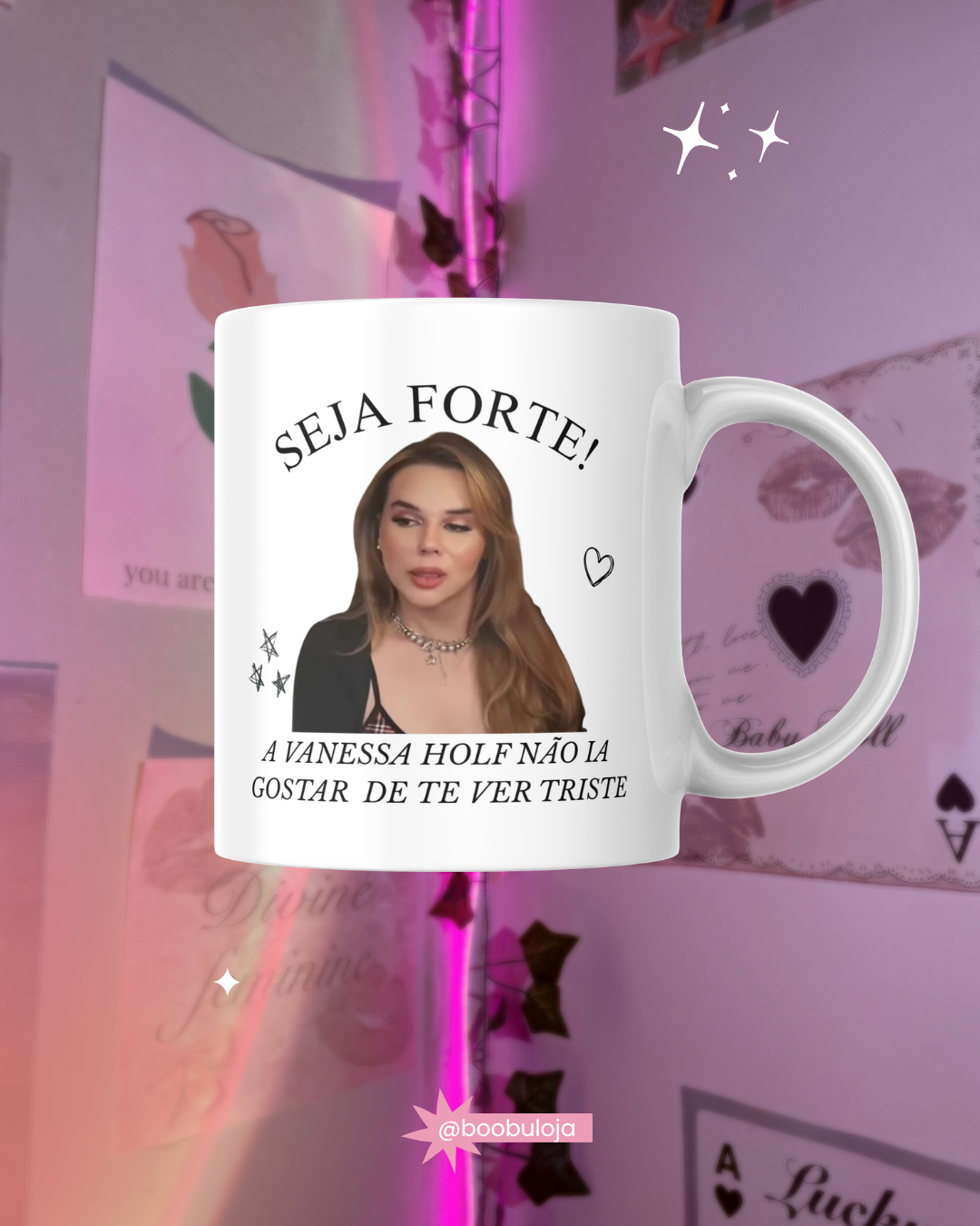 Caneca motivacional vanessa wolf