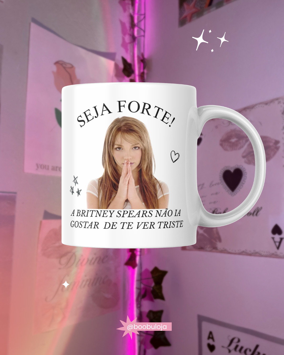 Caneca motivacional britney spears