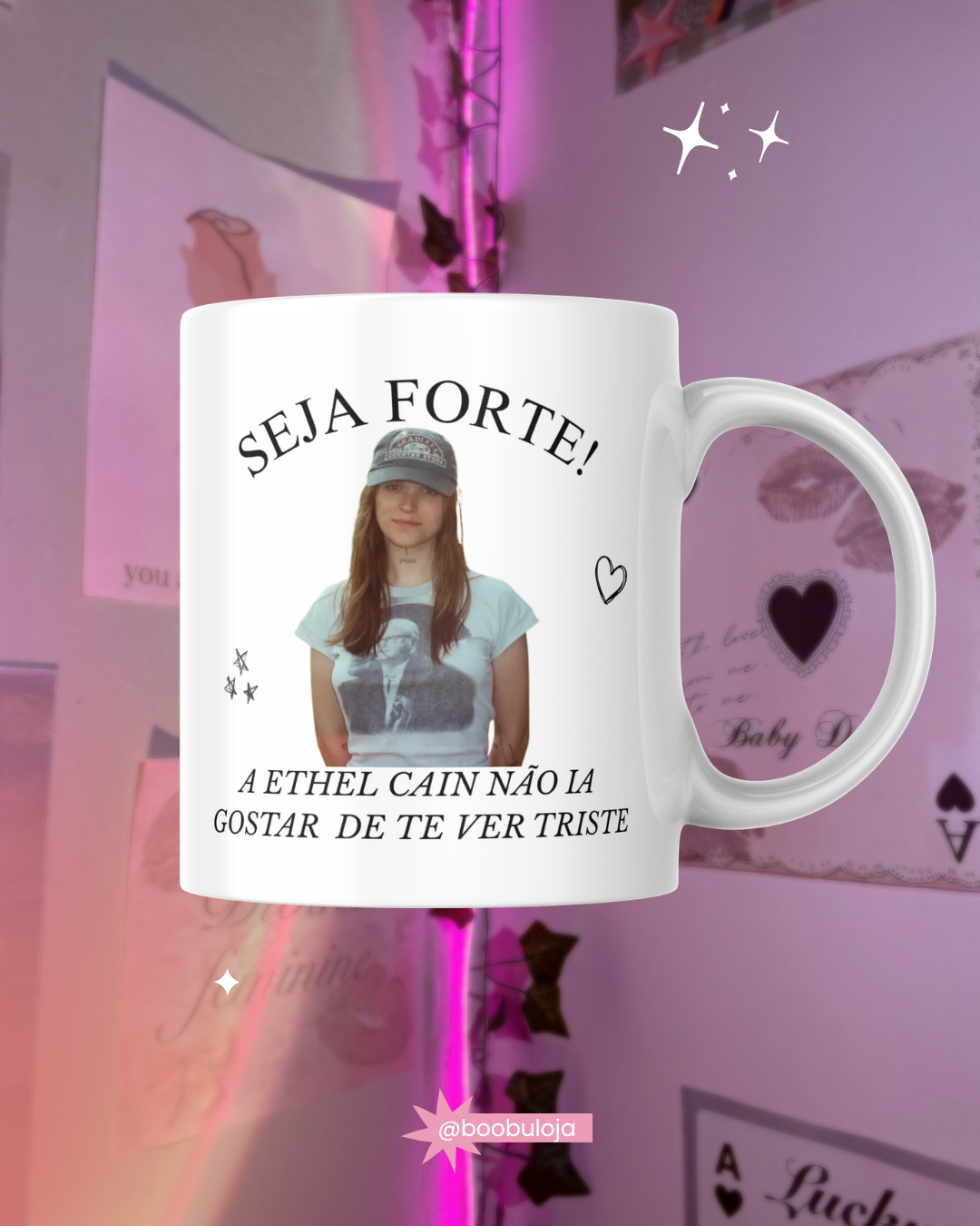 Caneca motivacional ethel cain