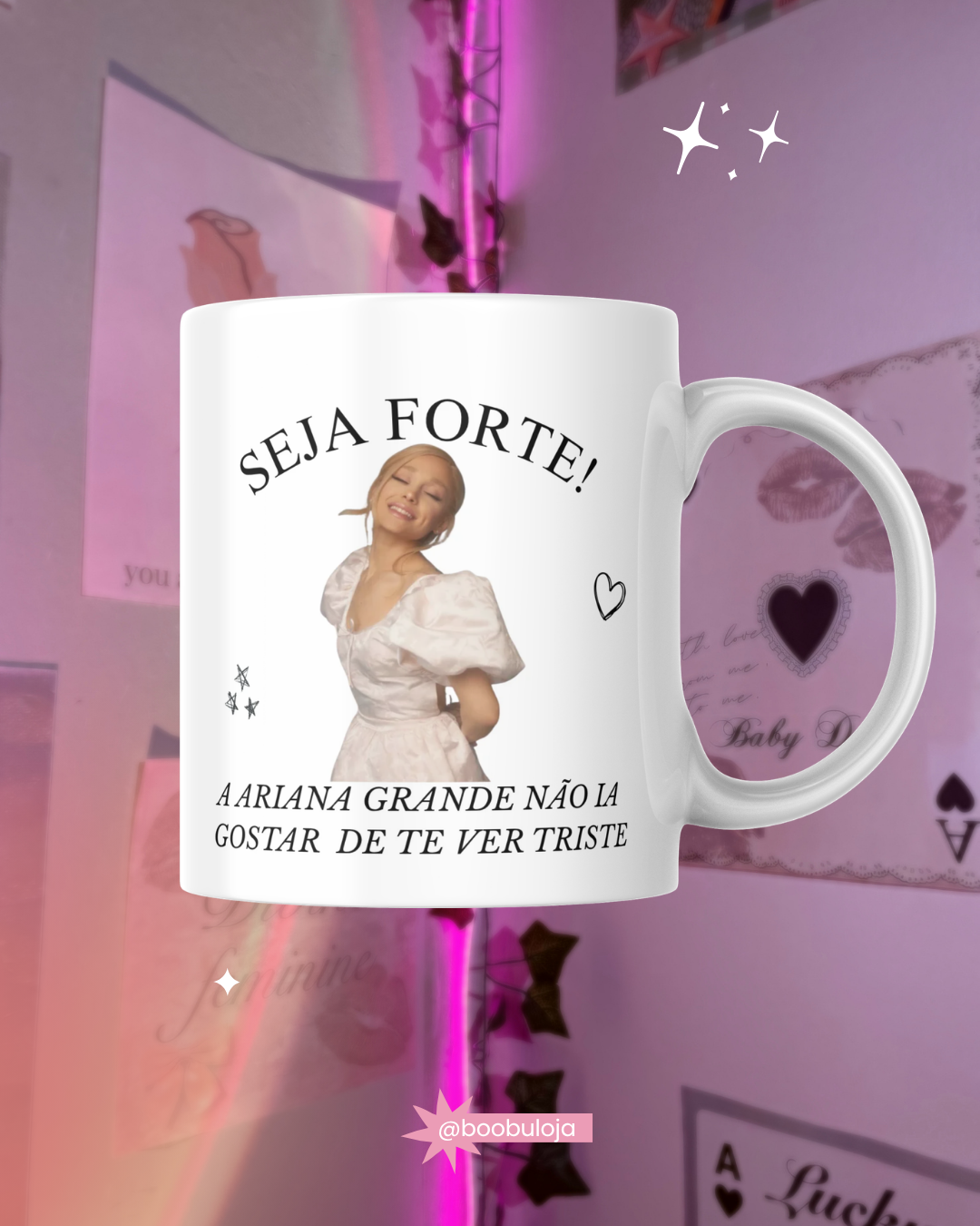 Caneca motivacional ariana grande