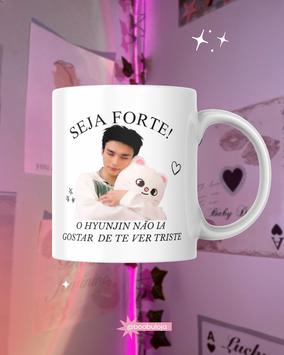 Caneca motivacional hyunjin