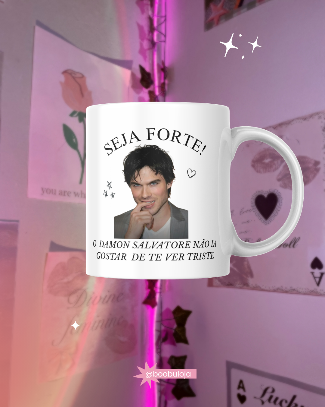 Caneca Diários de um Vampiro Motivacional
